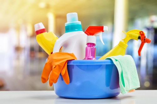 Thorough cleaning of bathroom surfaces and grout during deep cleaning