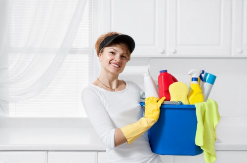 Bright bedroom prepared with thorough move in cleaning